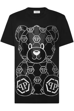 Philipp Plein Teddy Bear-appliqué cotton shirt