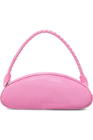 Msgm Logo-debossed leather tote bag