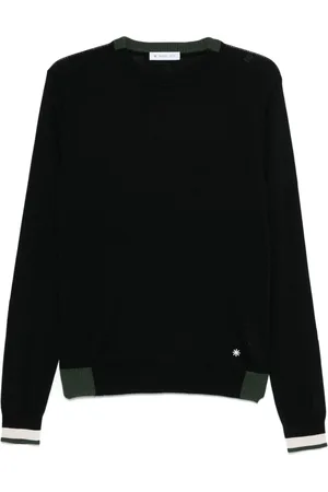 Manuel Ritz Striped-edge sweater