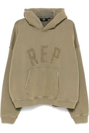 Represent Embroidered-logo hoodie