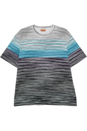Missoni Logo-rubberised striped T-shirt