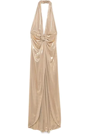 NISSA Lamé maxi dress