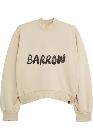 BARROW Logo-print cropped sweatshirt