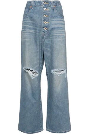 JUNYA WATANABE Distressed straight-leg jeans