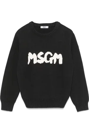 Msgm Logo-jacquard sweater