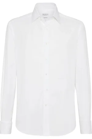 Brunello Cucinelli Long-sleeved cotton shirt