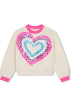Billieblush Heart-embellished jumper
