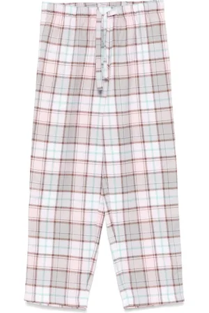 MC2 SAINT BARTH Tartan-pattern flannel pajama trousers