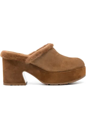 Gianvito Rossi Lyss 95mm suede clogs