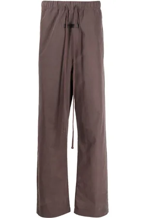 FEAR OF GOD Logo-patch straight-leg trousers