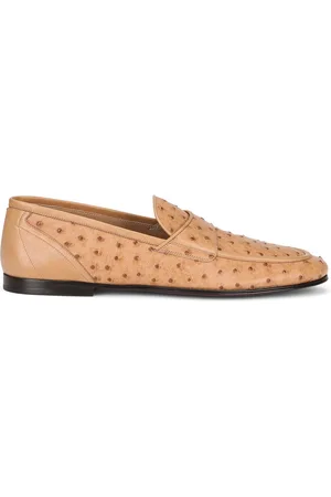 Dolce & Gabbana Textured leather slippers
