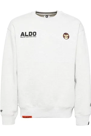 A Bathing Ape Logo-embroidered sweatshirt