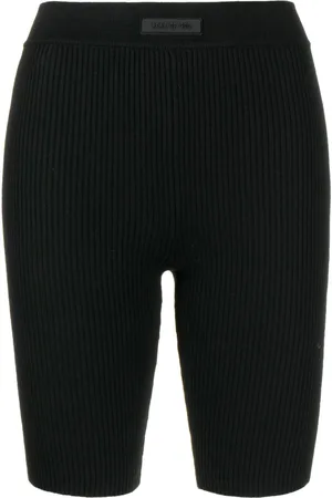 FEAR OF GOD Logo-patch ribbed biker shorts