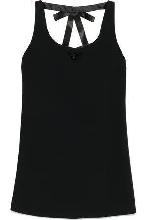 Prada Triangle-logo mini dress