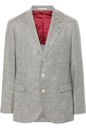 Brunello Cucinelli Herringbone-pattern blazer