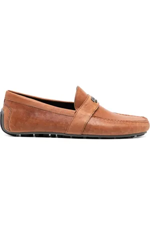 Moschino Logo-plaque detail loafers