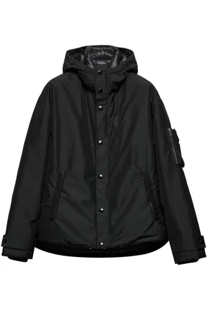 Prada Technical fabric down jacket with hood