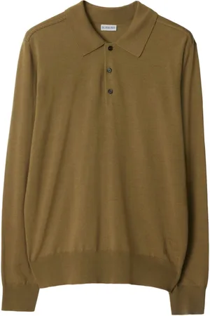 Burberry Long-sleeve wool polo shirt
