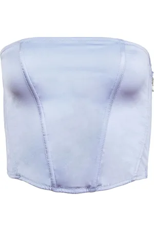 FLEUR DU MAL Silk corset top