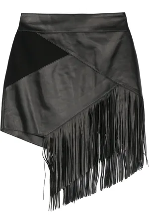 Roberto Cavalli Fringed mini skirt