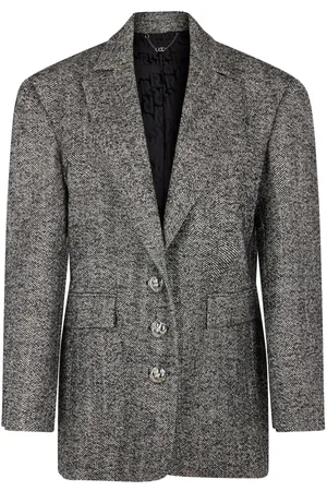 Paco rabanne Herringbone-pattern wool blazer