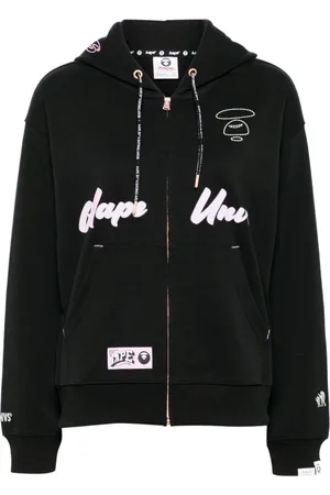 A Bathing Ape Logo zip-up jacket