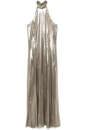 Patrizia Pepe Lamé maxi dress