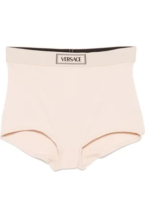 VERSACE 90s logo-waistband ribbed briefs