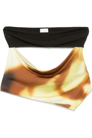 Nanushka Draped-detail open-back top