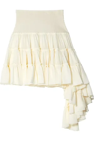 Loewe Ruffled asymmetric miniskirt