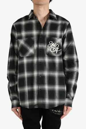 AMIRI Logo flannel shirt