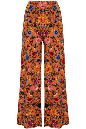 La DoubleJ Floral-print palazzo pants