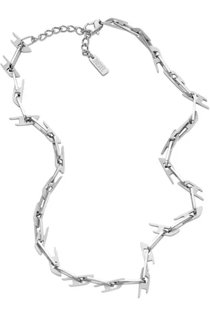 Diesel Interlocking D logo necklace