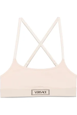 VERSACE 90s logo-underband bra