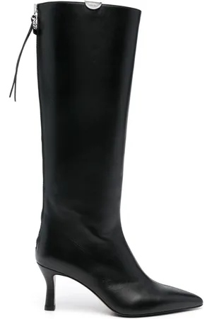 Maje 75mm leather boots