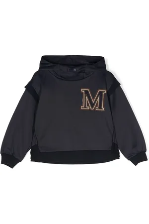 MONNALISA Logo-patch layered hoodie