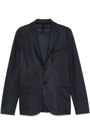 Harris Wharf London Mélange-effect blazer