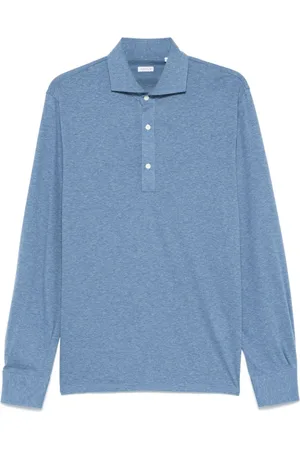 Orian Mélange-effect polo shirt