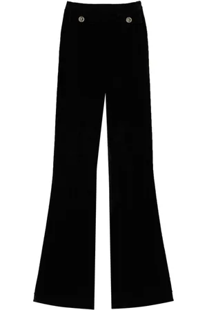 Twin-Set Oval T knit flared trousers