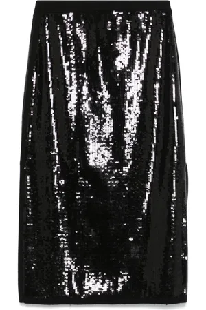 Twin-Set Sequinned midi skirt