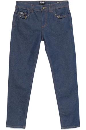 VERSACE Buckle-detail skinny jeans