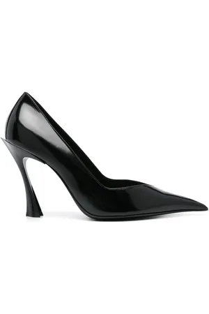 MUGLER 90mm classic leather fang pumps