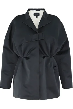 Giambattista Valli Oversized bow-detail satin jacket