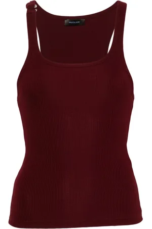 MUGLER Pierced tank top