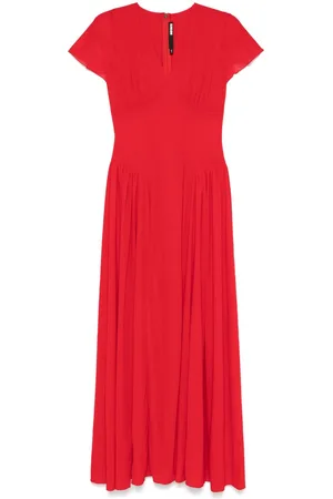 ROTATE V-neck maxi dress