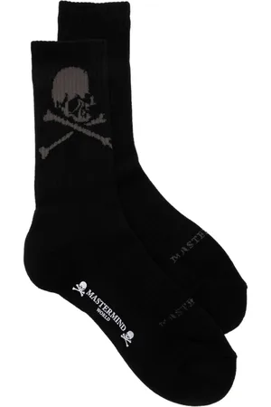 MASTERMIND Intarsia-knit logo socks