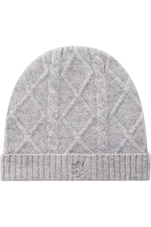 PRINGLE OF SCOTLAND Cable-knit cashmere beanie