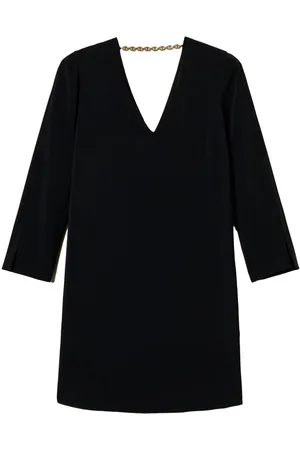 Twin-Set Flounce Oval T chain mini dress