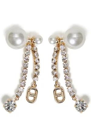 Twin-Set Crystal-embellished earrings