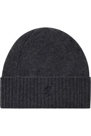 PRINGLE OF SCOTLAND Ribbed-edge cashmere beanie